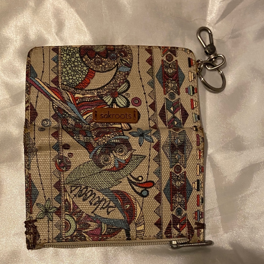 Sakroots Multicolor Patterned Keychain Wallet - Picture 3 of 4